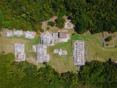 El Rey 'in Meksika, Cancun' daki insansız hava aracı görüntüsü.