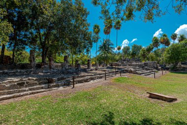 Antik Maya bölgesi El Meco, Cancun, Meksika