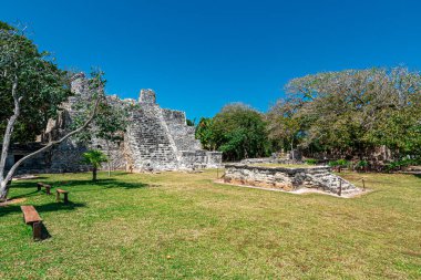 Antik Maya bölgesi El Meco, Cancun, Meksika
