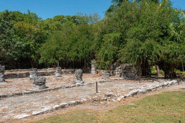 Antik Maya bölgesi El Meco, Cancun, Meksika