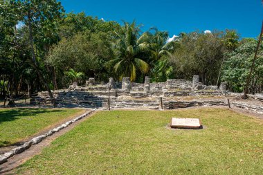 Antik Maya bölgesi El Meco, Cancun, Meksika