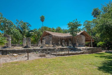 Antik Maya bölgesi El Meco, Cancun, Meksika