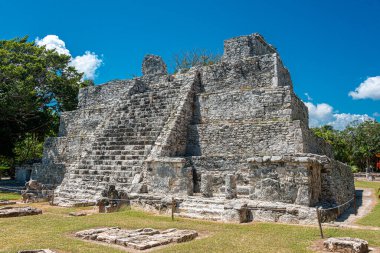Antik Maya bölgesi El Meco, Cancun, Meksika