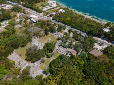 El Meco, Cancun, Meksika insansız hava aracı görüntüsü