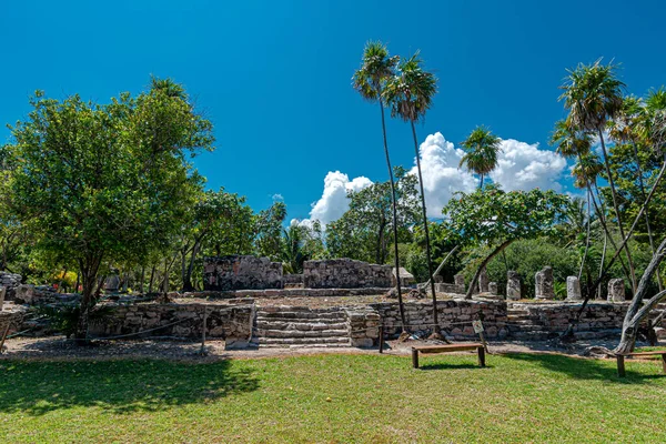 Antico Sito Maya Meco Cancun Messico — Foto Stock
