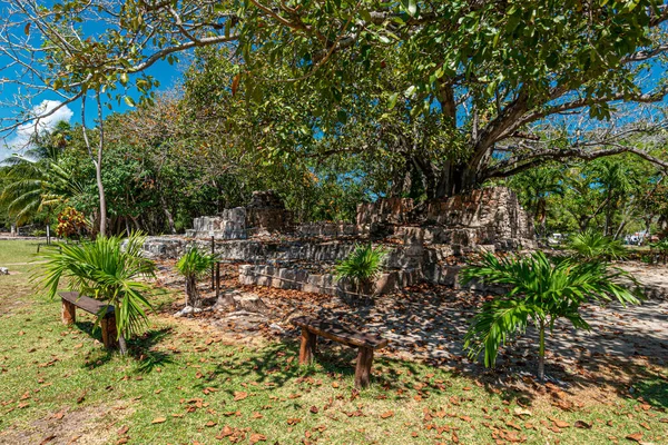Meco Sitio Arqueológico Maya Cancún — Foto de Stock