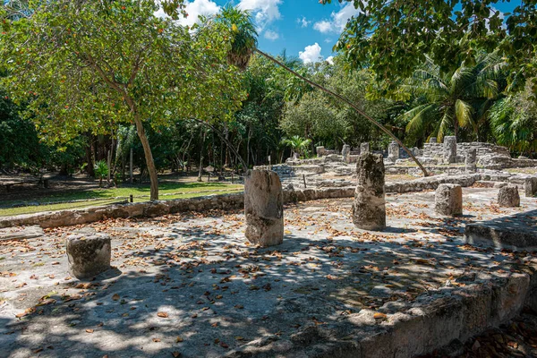 Antik Maya Bölgesi Meco Cancun Meksika — Stok fotoğraf