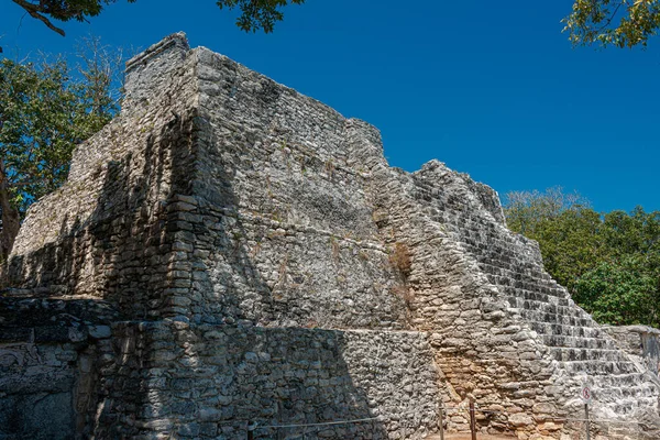 Meco Ősi Maja Lelőhelye Cancún Mexikó — Stock Fotó