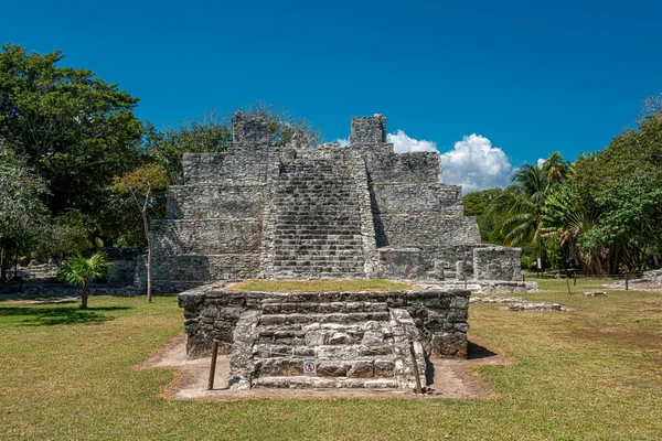 stock image Ancient mayan site of El Meco, Cancun, Mexico