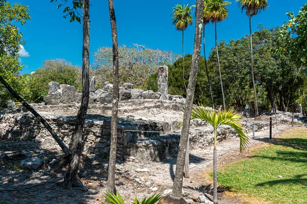 Sítio Antigo Meco Cancún México — Fotografia de Stock