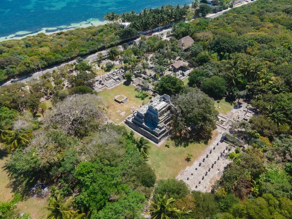 Drone Utsikt Över Meco Cancun Mexiko Royaltyfria Stockfoton