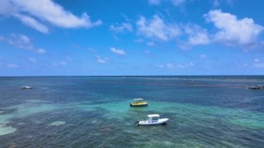 Puerto Morelos, Meksika 'nın havadan görünüşü