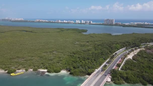 Vue Aérienne Punta Nizuc Cancun Mexique — Video