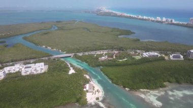 Punta Nizuc, Cancun, Meksika Hava Görüntüsü