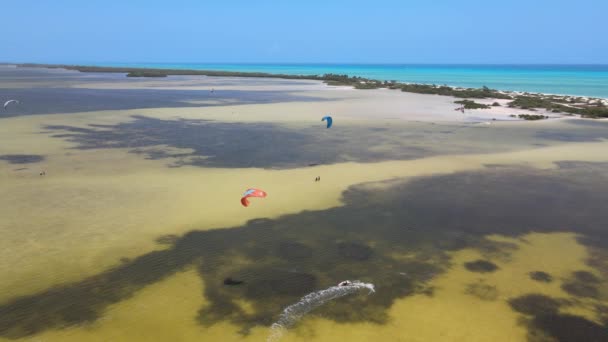 Vista Aérea Isla Blanca Quintana Roo México — Vídeo de Stock