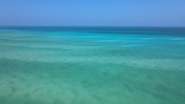 Pemandangan Udara Isla Blanca Quintana Roo Meksiko — Stok Video