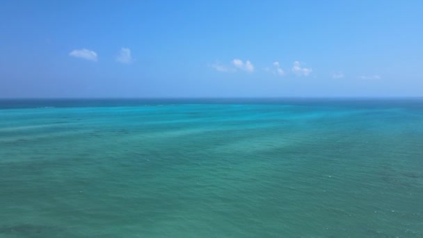 墨西哥金塔纳罗奥岛 布兰卡岛的空中景观 — 图库视频影像