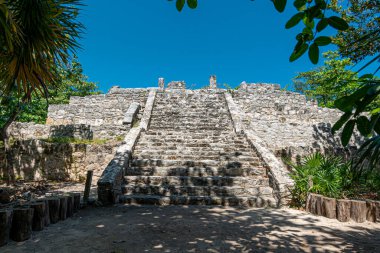 San Miguelito antik Maya arkeolojik alanı Cancun, Meksika