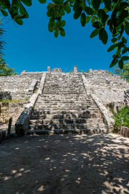 San Miguelito antik Maya arkeolojik alanı Cancun, Meksika