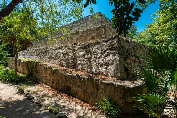墨西哥坎昆的San Miguelito古代玛雅考古遗址 — 图库照片