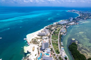 Cancun Otel Bölgesi, Meksika İHA görüntüsü