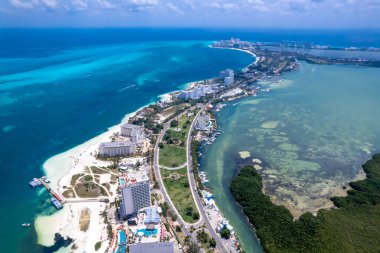 Cancun Otel Bölgesi, Meksika İHA görüntüsü