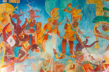 Anonim Maya freski bir müzeden, yazar yok..