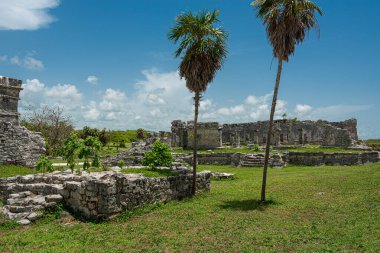Meksika 'daki Tulum' un arkardiyolojik alanı