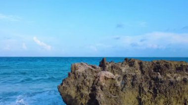 Playa Gaviota, Cancun 'da Rocky Beach Günbatımı