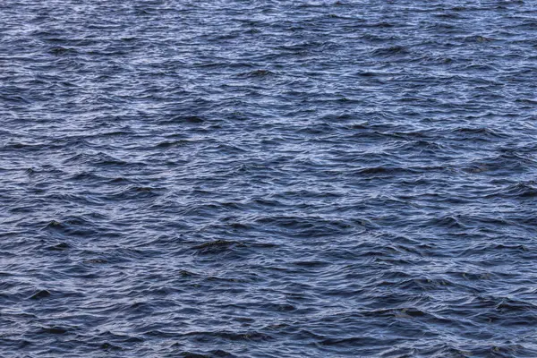 Wellen Von Wasser Blauer Hintergrund Textur Der Flusswellen Kleine Wellen — Stockfoto
