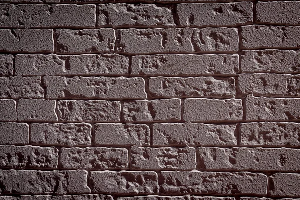 Gestructureerde Lichte Bakstenen Muur Avondlicht Ruwe Ondergrond Avondhuis Bakstenen Muur — Stockfoto