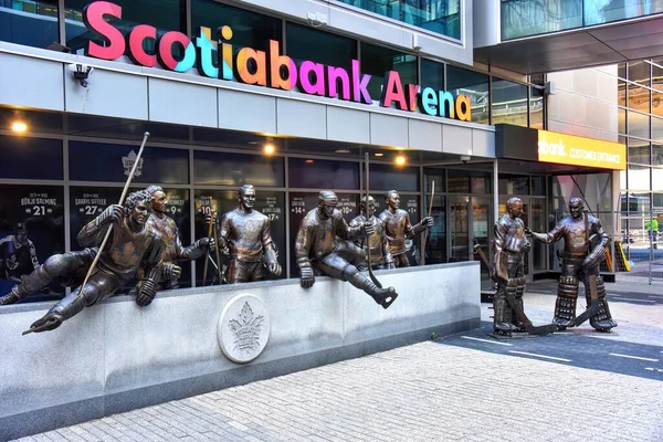 Торонто Канада Августа 2022 Года Статуи Некоторых Самых Знаменитых Игроков — стоковое фото