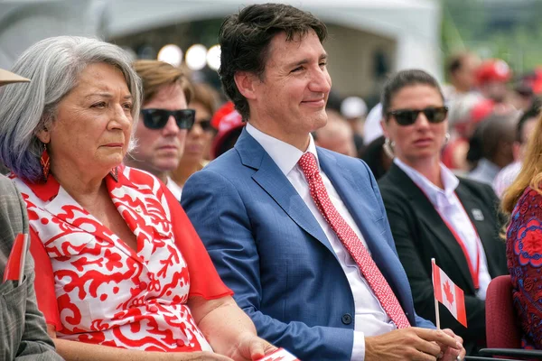 Ottawa Canada 1Er Juillet 2023 Gouverneure Générale Mary Simon Premier — Photo