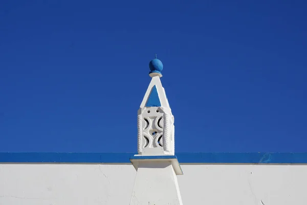 Cheminée Typique Algarve Provenant Patrimoine Architectural Région Sud Portugal — Photo