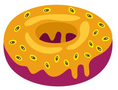 Tutku meyveli tatlı çörek.