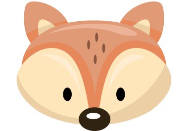 Beyaz tenli şirin tilki surat.