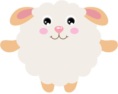 Yuvarlak vücutlu şirin koyunlar.