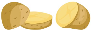 Bir çift taze patates.