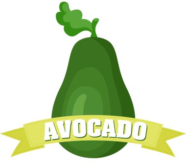 Sancaklı taze yeşil avokado.