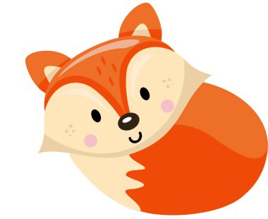 Beyaz tenli dost canlısı tilki.