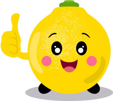 Komik limon karakteri maskotu.