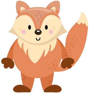 Beyaz tenli şirin tilki.