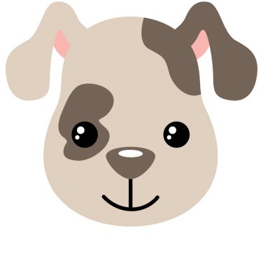 Beyaz tenli şirin köpek yüzlü.