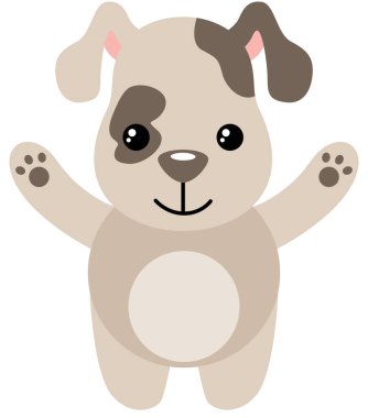 Mutlu köpek yavrusu beyazda izole edilmiş