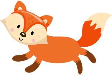 Şirin ve mutlu tilki atlayışı.