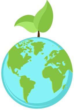 seyyare yerküre yeşil yaprakları ile