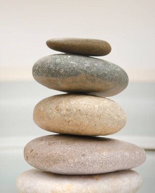 Zen spa ayarı arka plan, dengeleme taşları