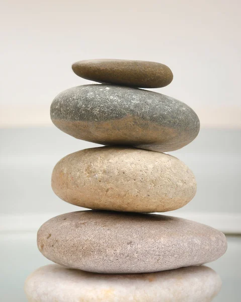 Zen Spa Einstellung Hintergrund Ausgleichende Steine — Stockfoto