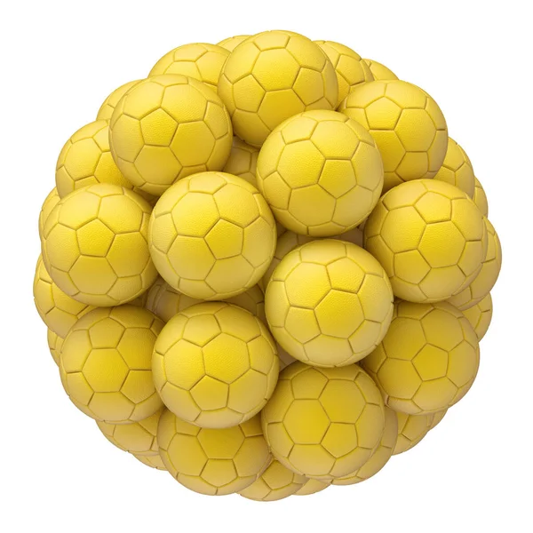 Handball Balls Isolated White Background Illustration Royaltyfria Stockfoton