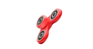 Kırmızı hareketli stres giderici oyuncak - 3 boyutlu animasyon kusursuz döngü